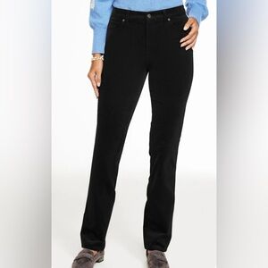 Talbots stretch corduroy black straight pants 12